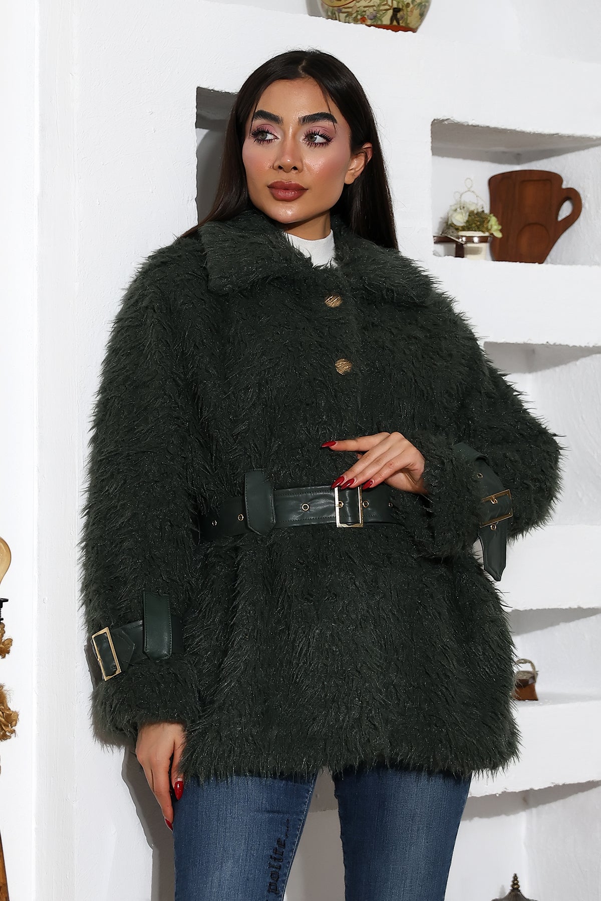 DERİ KEMERLİ KÜRK