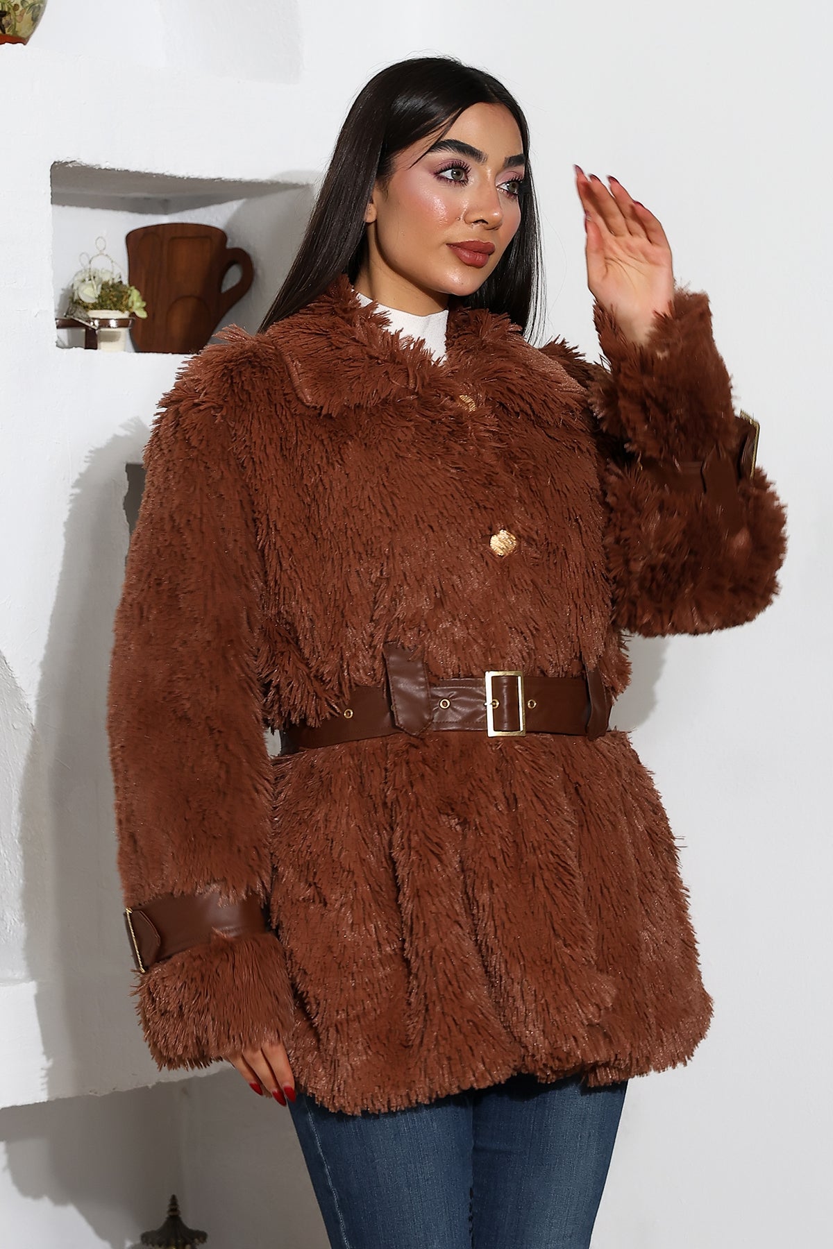 DERİ KEMERLİ KÜRK